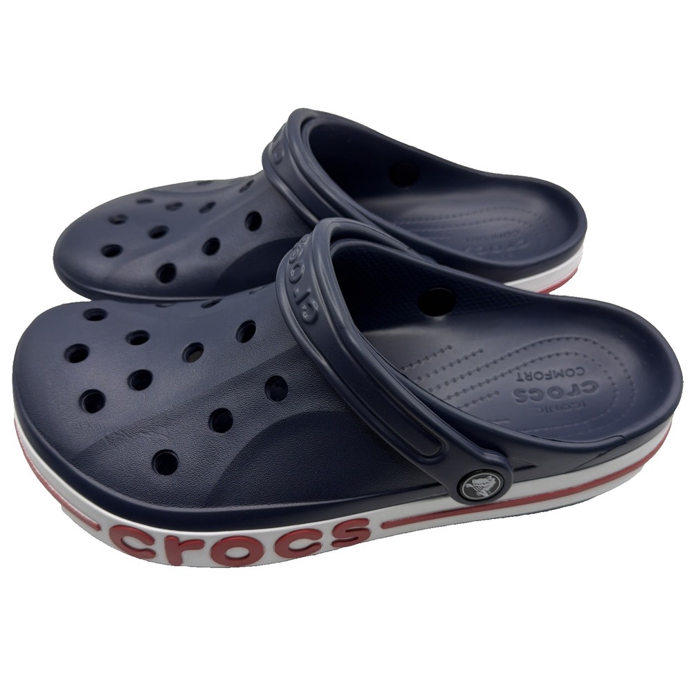 Crocs Men's Navy/pepper Preowned Excellent Condition Size 12